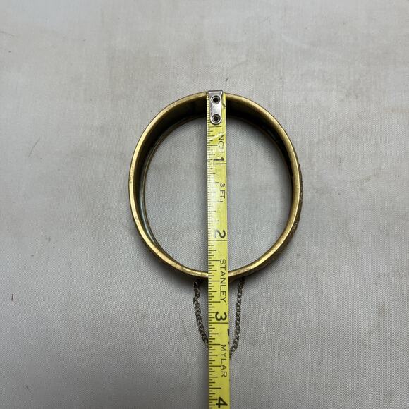 Victorian Edwardian Vintage Gold Tone Bangle Bracelet - Picture 4 of 5